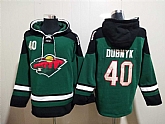 Wild 40 Devan Dubnyk Green All Stitched Sweatshirt Hoodie,baseball caps,new era cap wholesale,wholesale hats